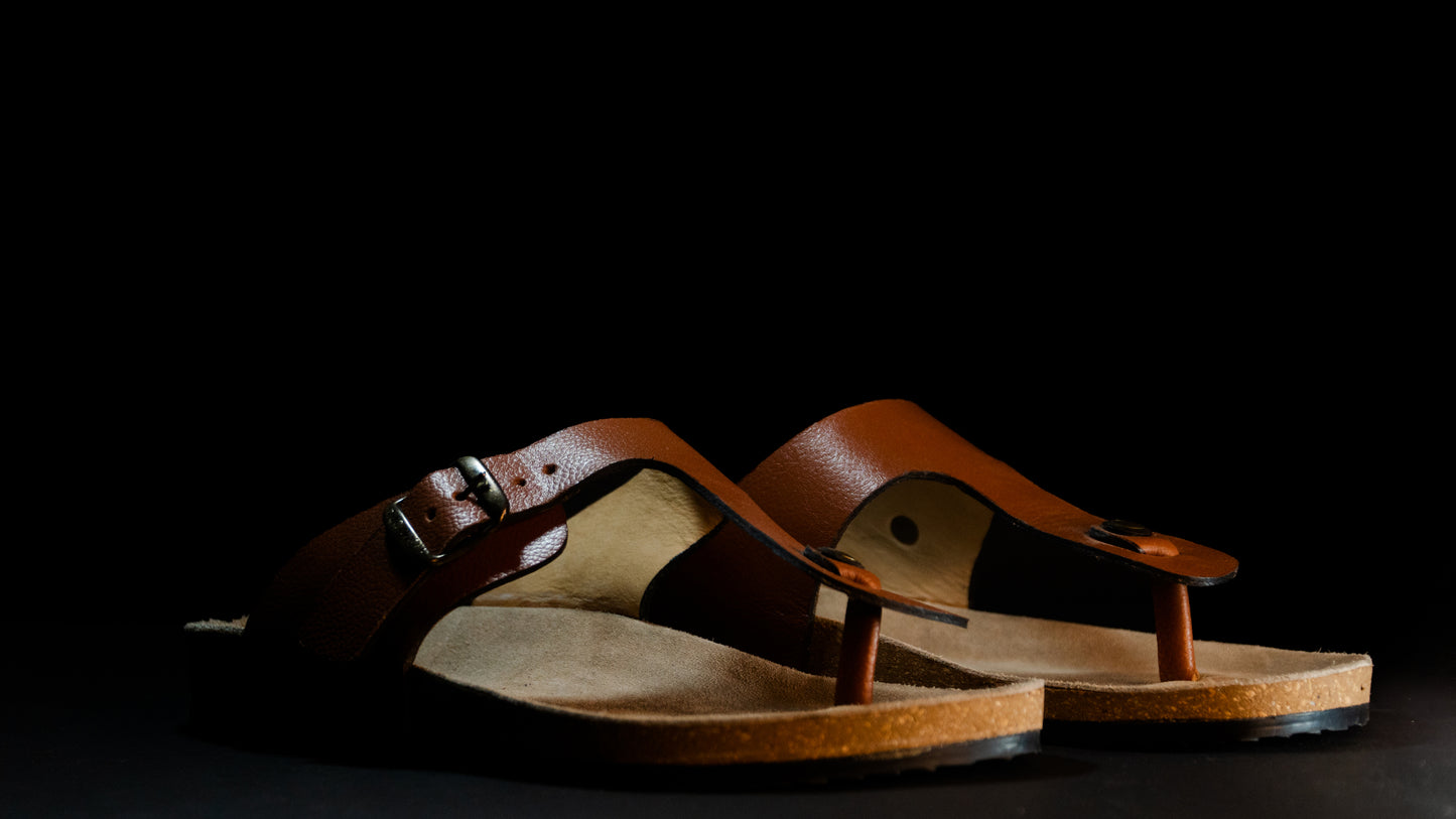 Cork ease leather light sandle