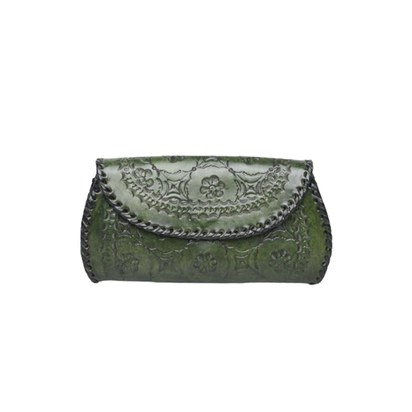 Hand finished non zipper clutches