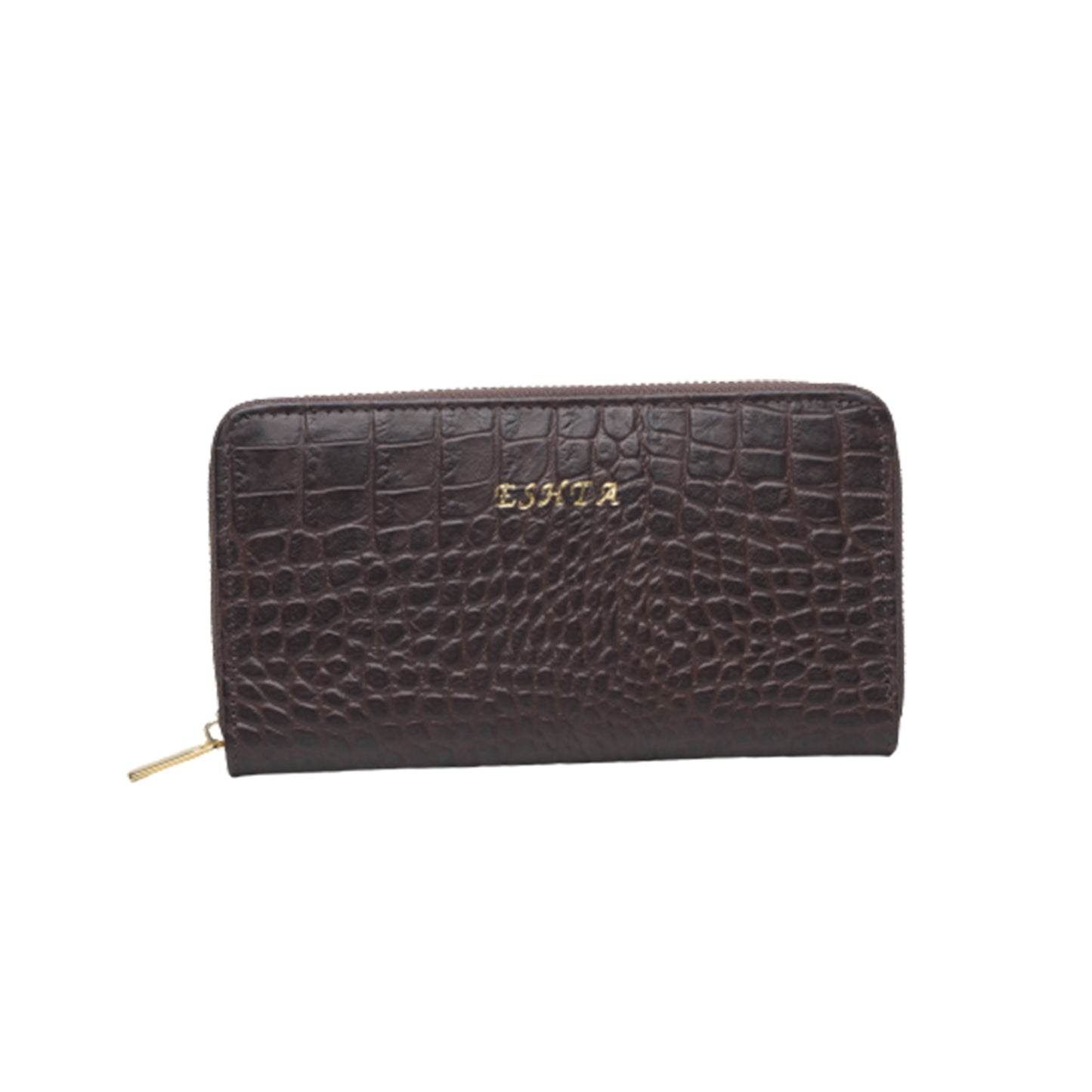Hand made Leather clutches Croco fiinish Single Zipper