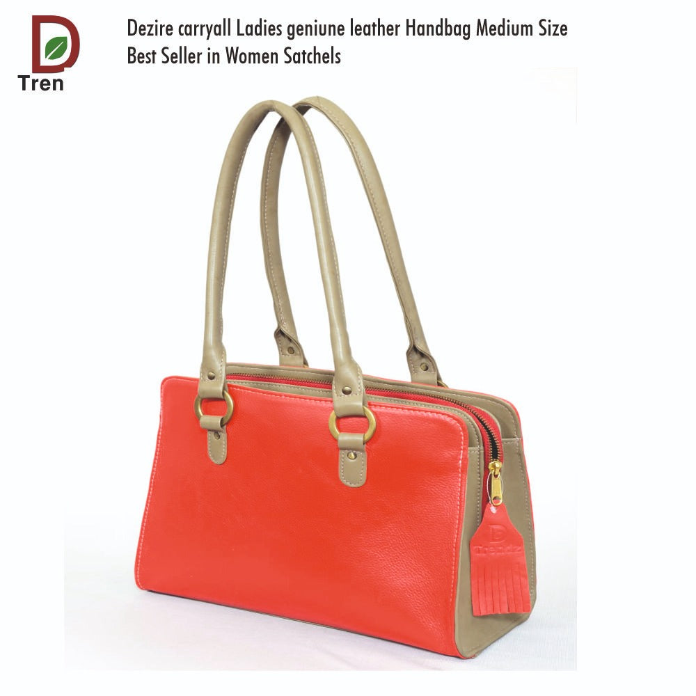 D Trendz Genuine Leather Ladies Handbag-Urban Luxe-Carry Elegance every day