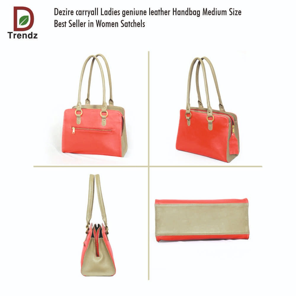 D Trendz Genuine Leather Ladies Handbag-Urban Luxe-Carry Elegance every day