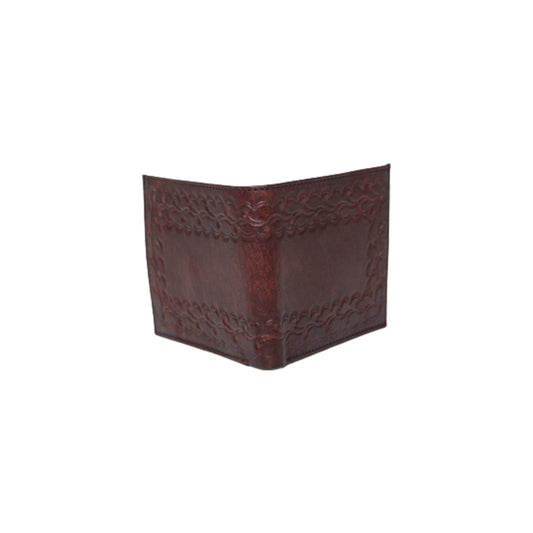 Hand made sleek leather plain wallet